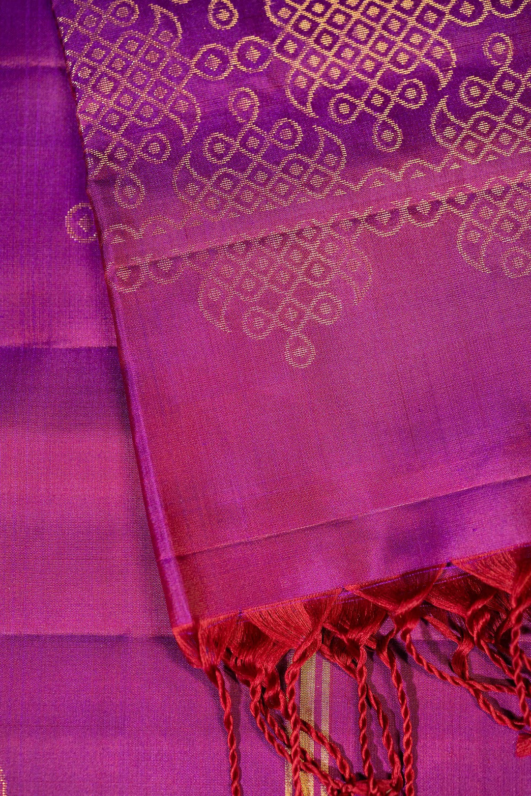 Signature Kolam Soft Silk- Cadbury Purple