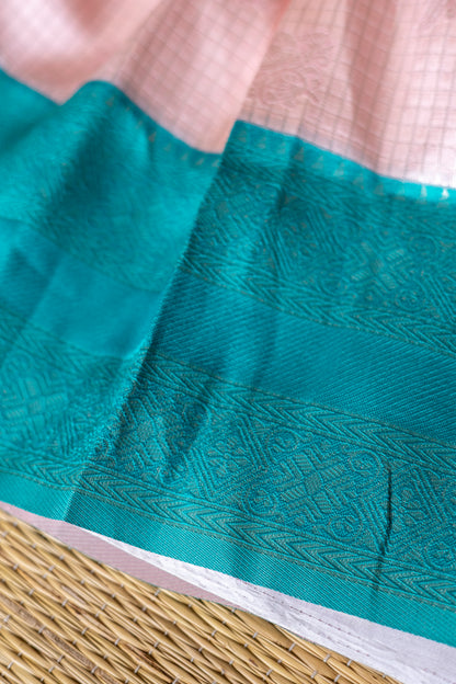 Aqua green with pink - 2Y