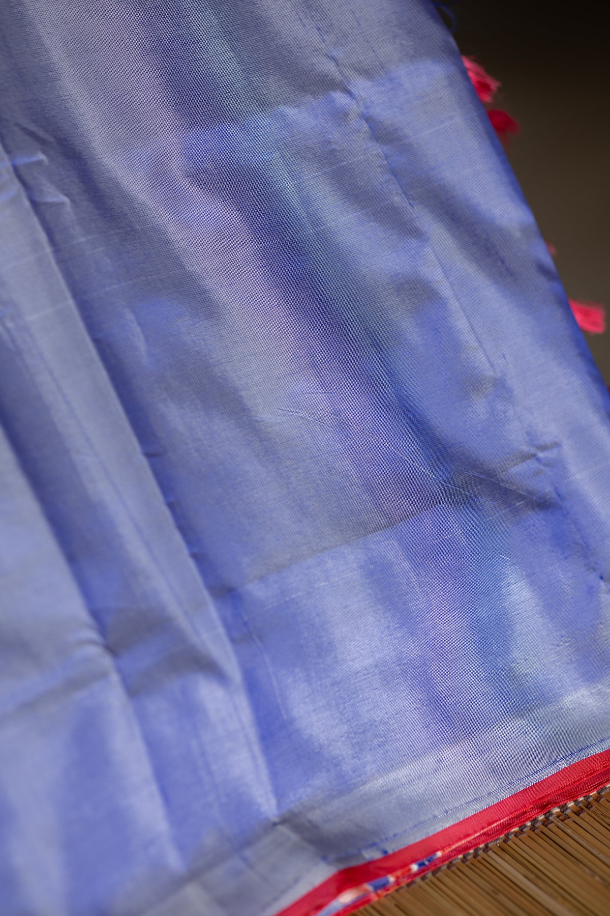 Lavender Chinnalampattu Saree with Dark Pink