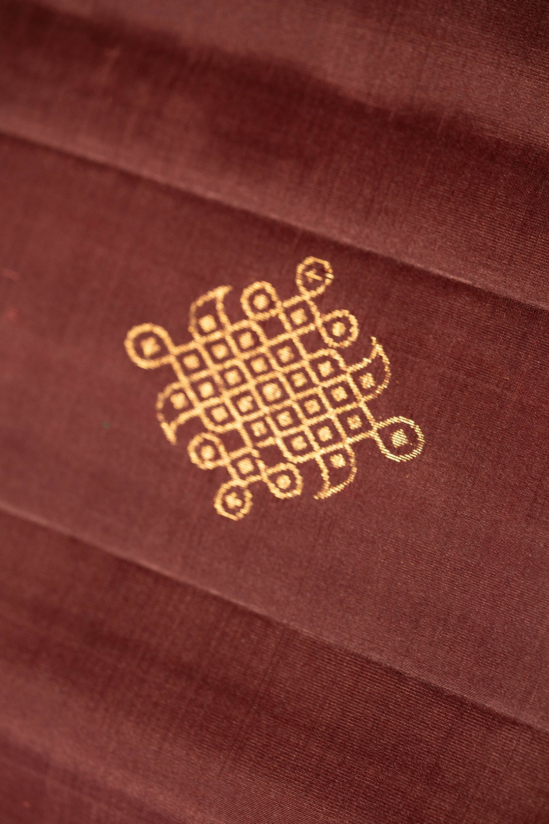 Signature Kolam Soft Silk- Coffee Brown