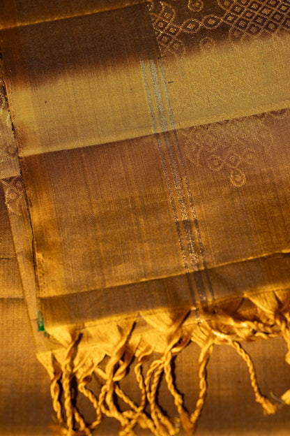 Signature Kolam Soft Silk- Golden Vendhayam