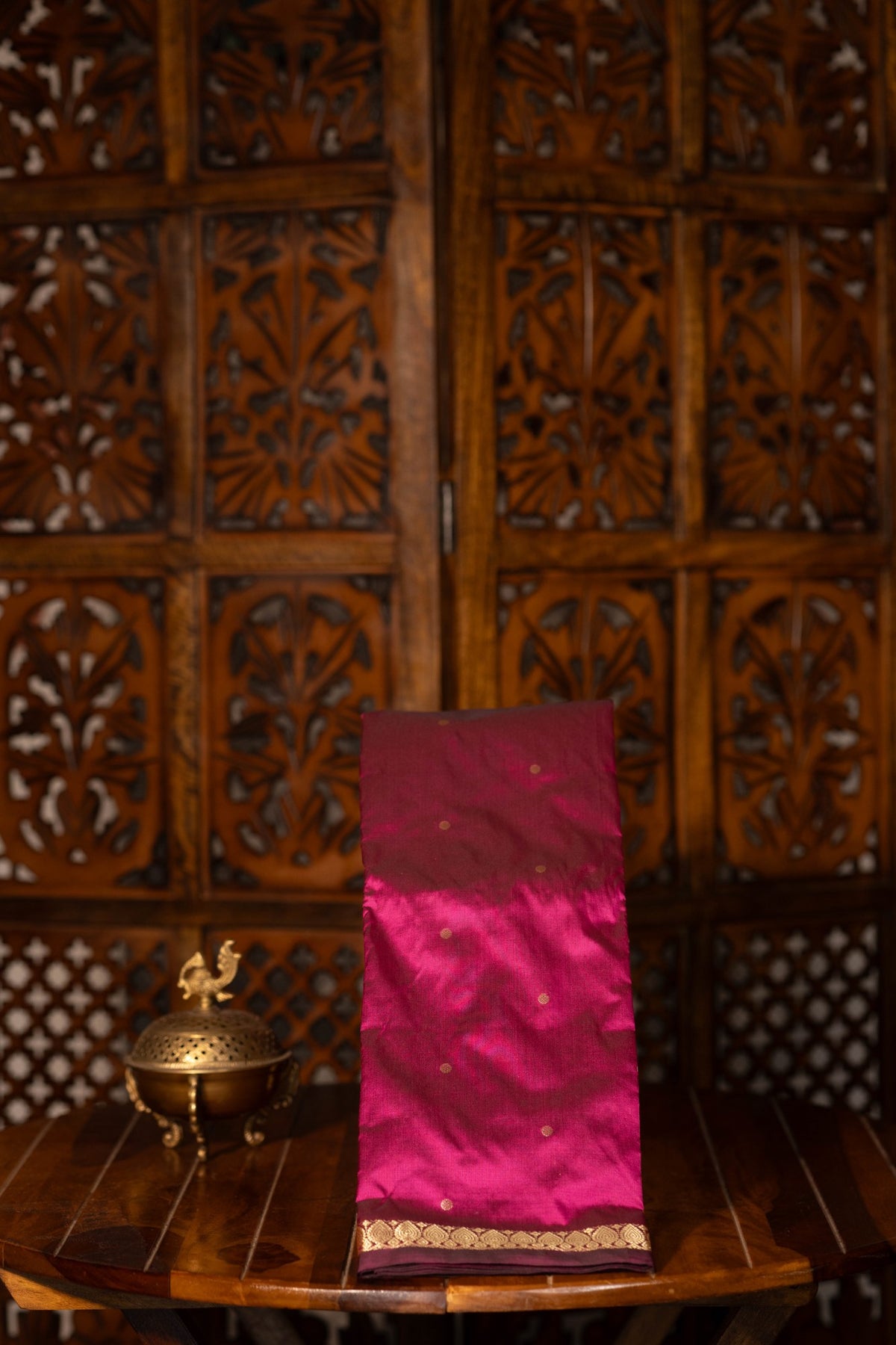 Mixed Pure Silk (Kanchi) - Vadamalli Purple