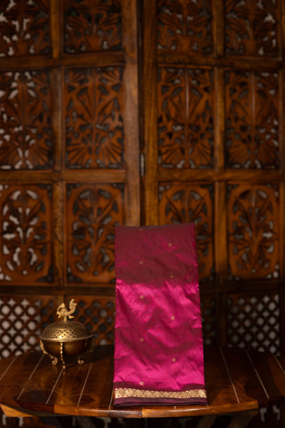 Mixed Pure Silk (Kanchi) - Vadamalli Purple