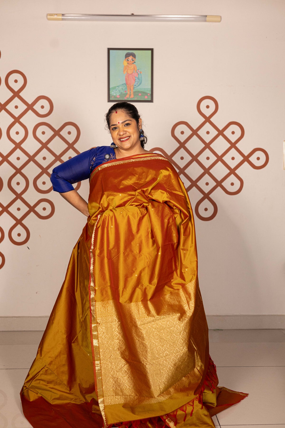 Mixed Pure Silk (Kanchi) - golden vendhayam