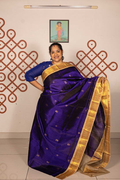 Hot Pink with Meenakshi Green Korvai