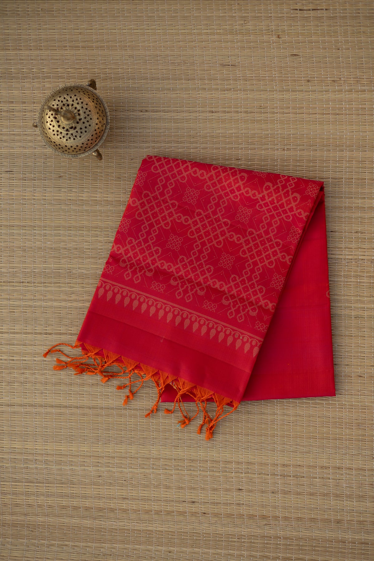 KOLAM BUTTAS - Pinkish Orange