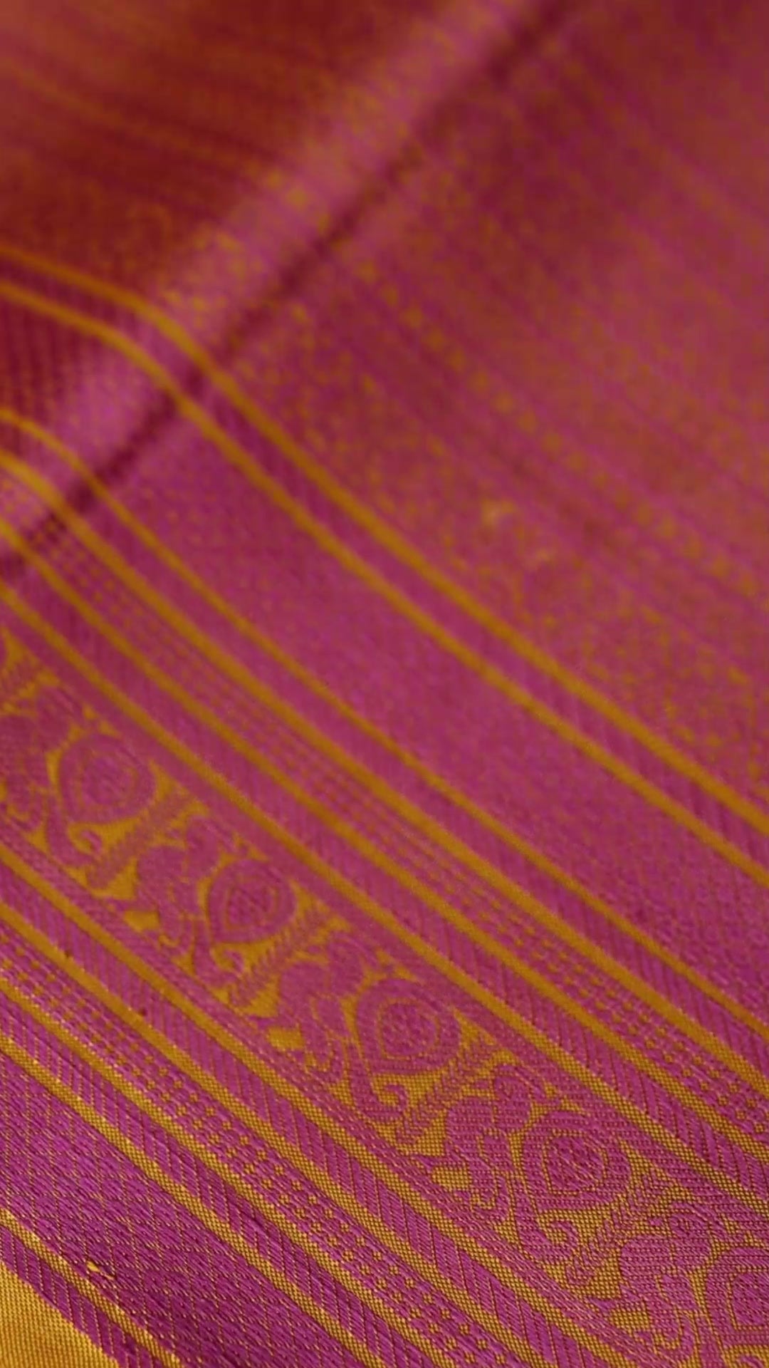 Turmeric Yellow with mauve pink thread work saree