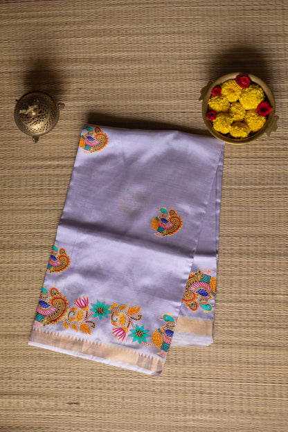 Tanjore painting - Lavender Colour with annam paint I