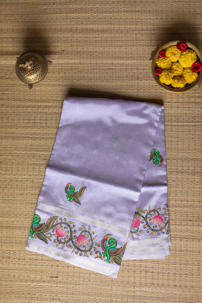 Tanjore painting - Lavender Colour with annam paint II